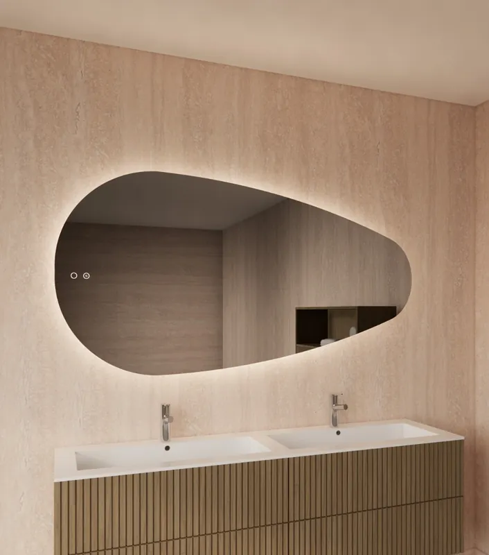Gliss Design Thalia badkamer spiegel met verlichting 180x92cm Exclusieve Aanbieding
