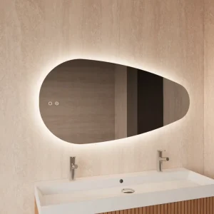 Gliss Design Thalia badkamer spiegel met verlichting 120x61cm Direct Beschikbaar