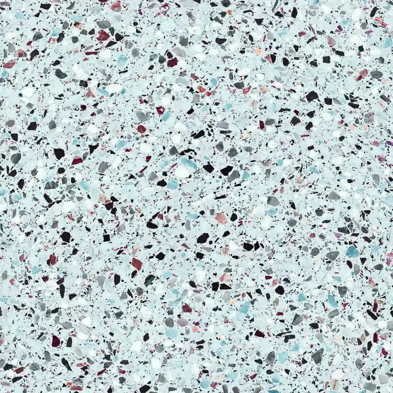 Tegelsample: Jabo Medley Sugar terrazzo vloertegel 60x60cm gerectificeerd Nieuwe Collectie