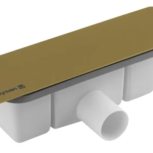 Polysan Kazuko douchebakafvoer 40mm geborsteld messing Beste Prijs