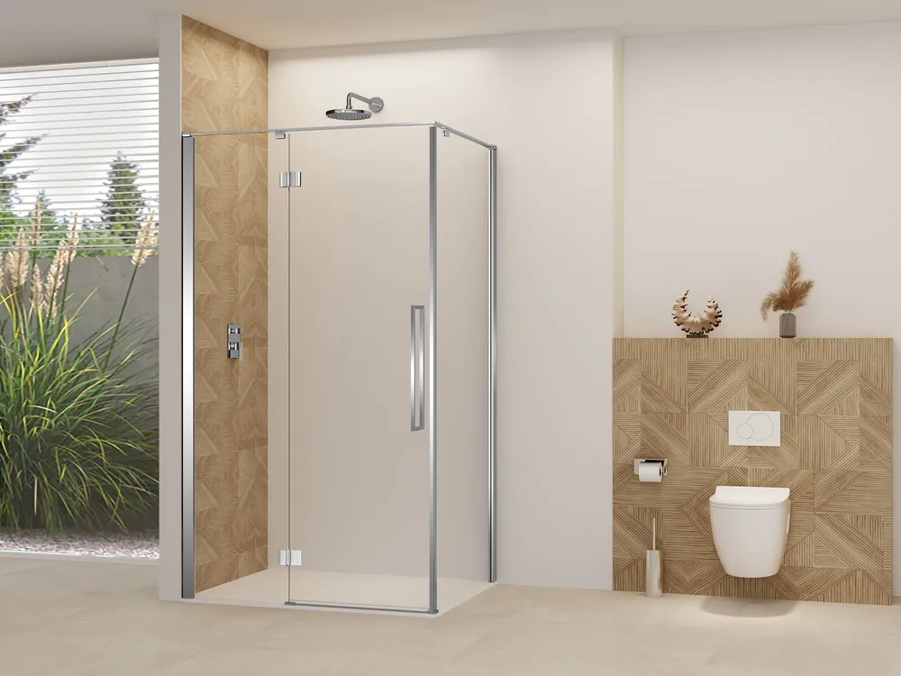 Bestseller Van Rijn ST07 hoekcabine met helder glas 110x120cm chroom