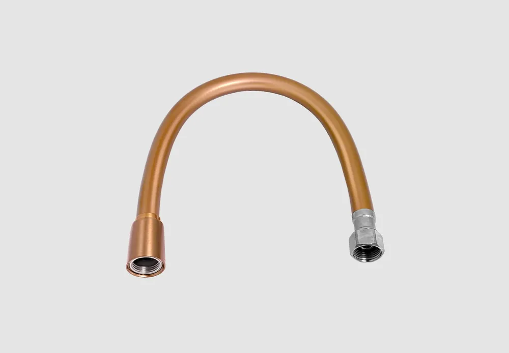Clou aansluitslang 30cm 3/8" brons geborsteld PVD Budget
