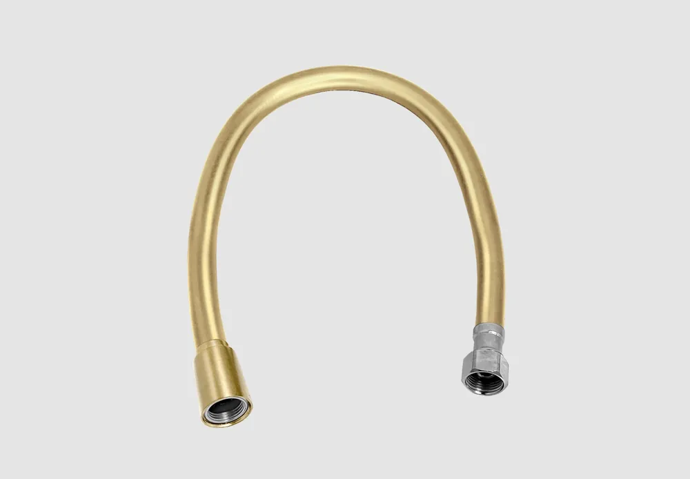 Modern Clou aansluitslang 40cm 3/8" messing geborsteld PVD