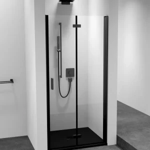 Polysan Zoom Line Black vouwdeur rechts voor nis 70x200cm zwart Direct Beschikbaar