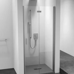 Voordeelprijs Polysan Zoom Line vouwdeur rechts voor nis 80x200cm chroom