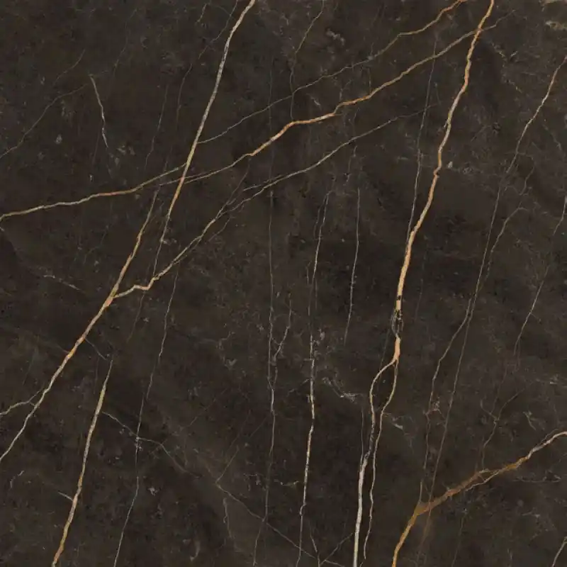 Populair Jabo Saint Laurent vloertegel zwart marmer glans 120x120cm gerectificeerd