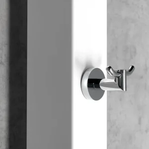 Rechtstreeks Van De Fabrikant Sapho magnetische dubbele handdoekhaak voor radiatoren chroom