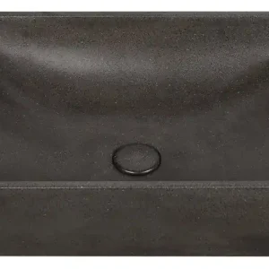 Geld-Terug-Garantie Sapho Tarant opbouw wastafel 58x36cm zwart graniet