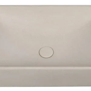 Koop Vandaag Sapho Tarant opbouw wastafel 58x36cm wit zandsteen