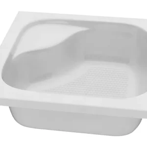 Aqualine diepe vierkante douchebak 90x90x30cm wit Veilige Betaling
