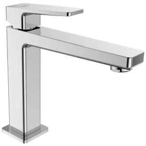 Veilige Betaling Sapho Tursi wastafelmengkraan zonder pop-up waste 19cm chroom
