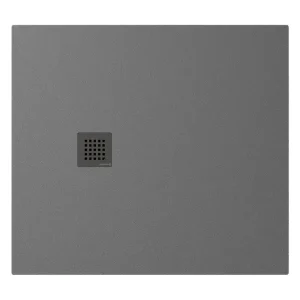 Gratis Verzending Polysan Treneca douchebak 100x90cm grijs mat