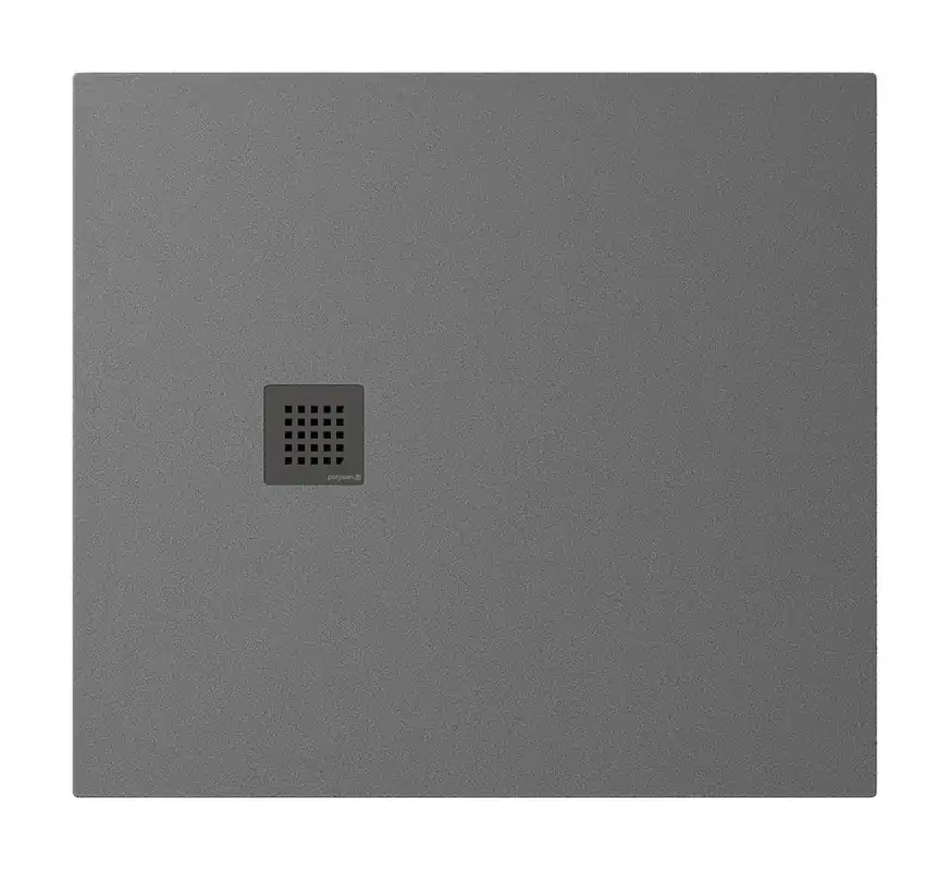 Gratis Verzending Polysan Treneca douchebak 100x90cm grijs mat