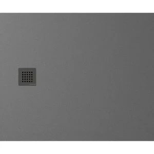 Polysan Treneca douchebak 160x90cm grijs mat Authentiek