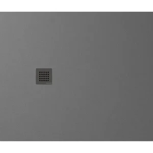 Exclusief Polysan Treneca douchebak 120x100cm grijs mat