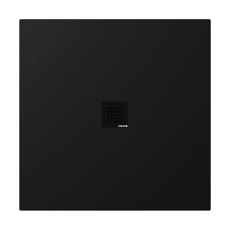 Limited Edition Polysan Treneca douchebak 90x90cm zwart mat
