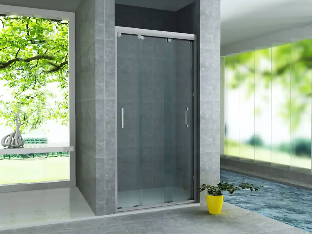 Op = Op Sanigoods Toru schuifdeur 3-delig 80cm chroom