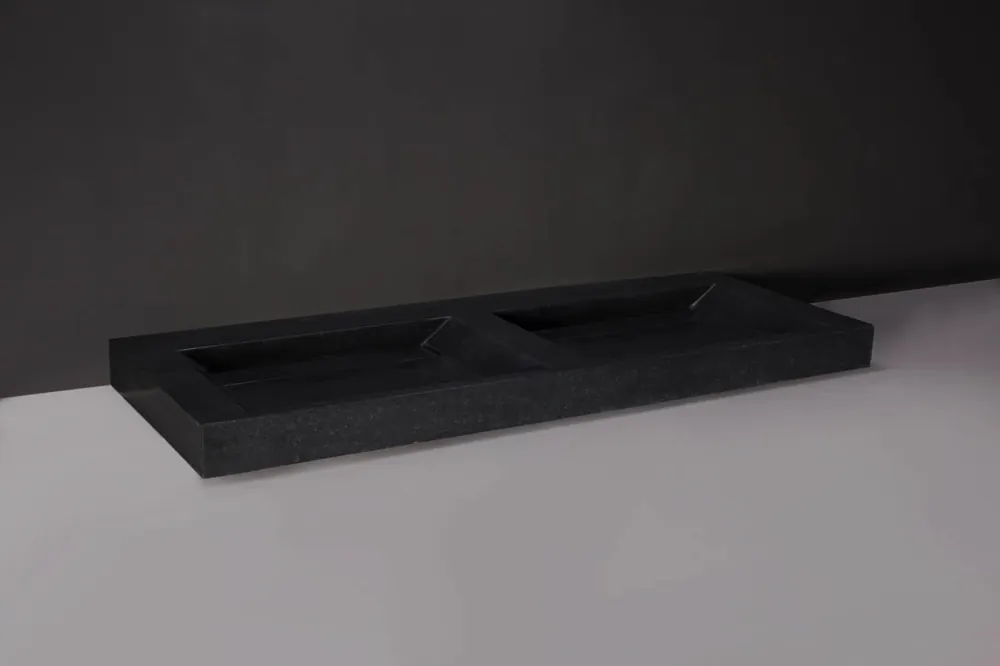 Forzalaqua Bellezza wastafel 140x50cm zonder kraangat graniet Groothandel