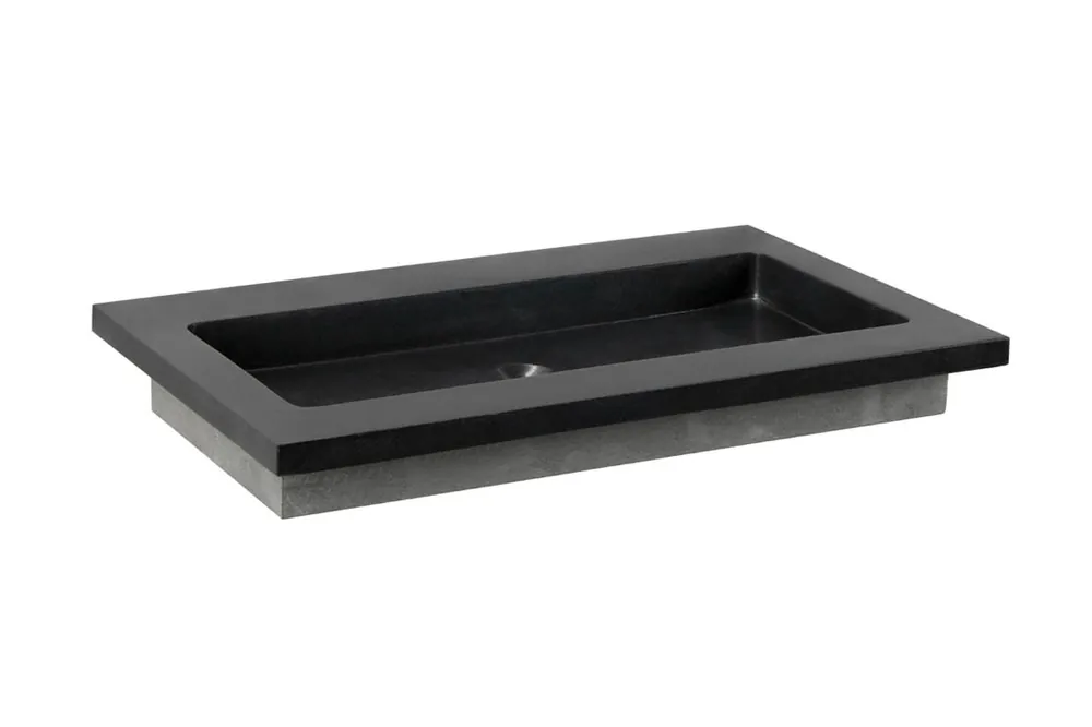 Limited Edition Forzalaqua Nova wastafel 80x50cm zonder kraangat graniet gezoet