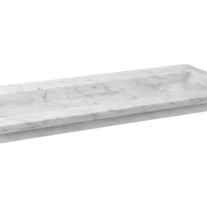 Bestel Nu Forzalaqua Nova wastafel 100x50cm zonder kraangat carrara gepolijst