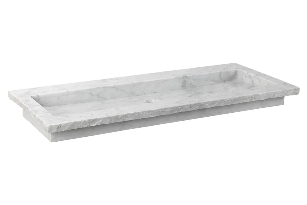 Beste Prijs Forzalaqua Nova wastafel 100x50cm met kraangat carrara gekapt