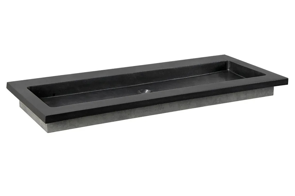 Forzalaqua Nova wastafel 120x50cm met kraangat graniet gezoet Actieprijs