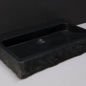 Budget Forzalaqua Palermo wastafel 80x50cm met kraangat graniet gekapt