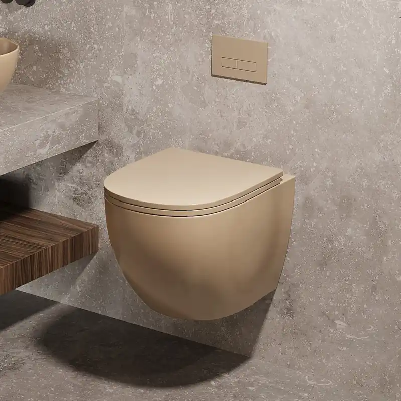 Alleen Vandaag Saniclear Itsie licht ivoor toiletpot randloos met softclose zitting