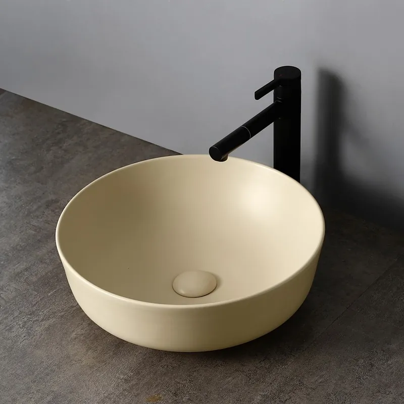 Garantie Inbegrepen Saniclear Pura waskom 42cm wastafel licht ivoor
