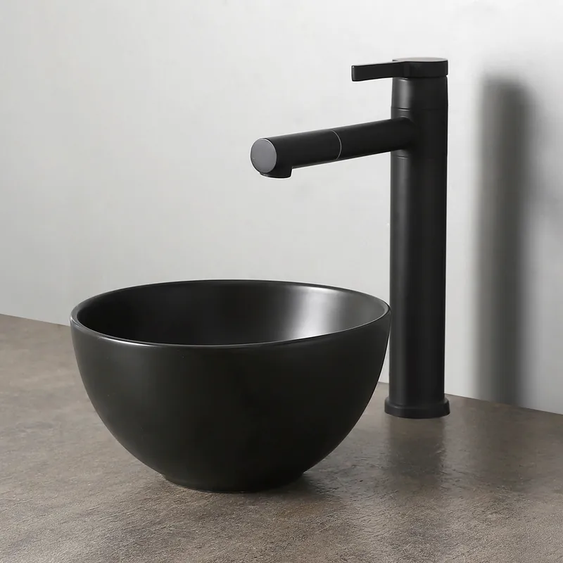 Wereldwijde Verzending Saniclear Micro waskom voor toilet 23cm mat zwart