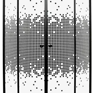 Dagaanbieding Kerra Pixel douchecabine kwartrond 90x90cm zwart