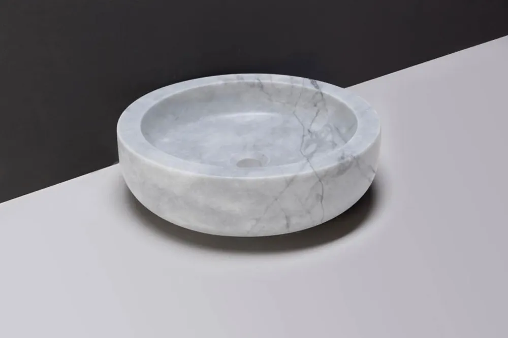 Forzalaqua Verona waskom 40cm carrara gepolijst Rechtstreeks Van De Fabrikant