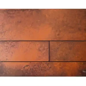 Budget TECE Square II drukplaat rusted steel cortenstaal