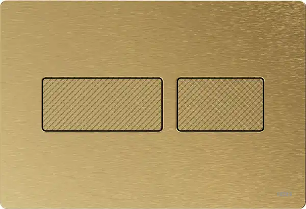 TECE Solid drukplaat geborsteld messing met reliëf Premium