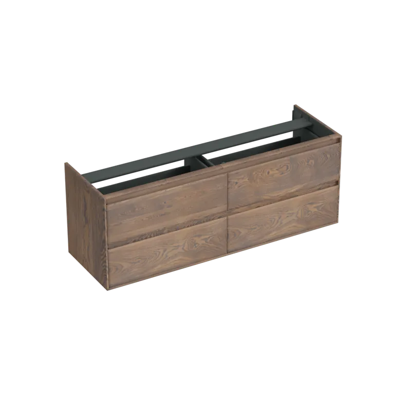 Authentiek Forzalaqua Reno onderkast 160cm 4 lades havanna