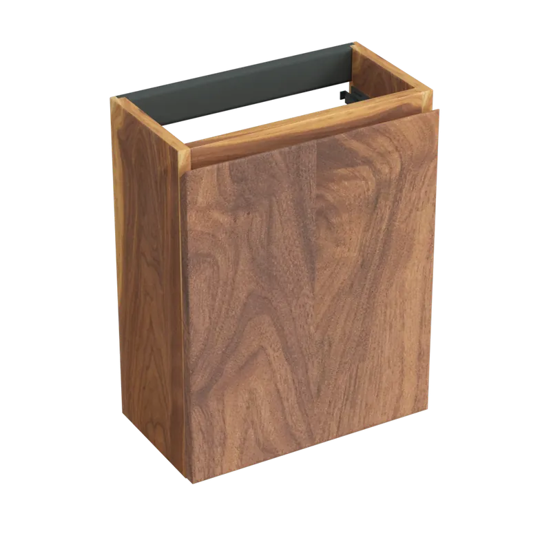 Wereldwijde Verzending Forzalaqua Siena fonteinkast 40cm rechts pure walnut