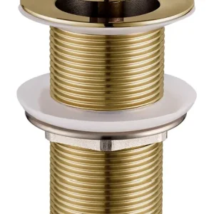 Mueller Gold clickwaste verlengd 5/4" geborsteld messing Snelle Levering