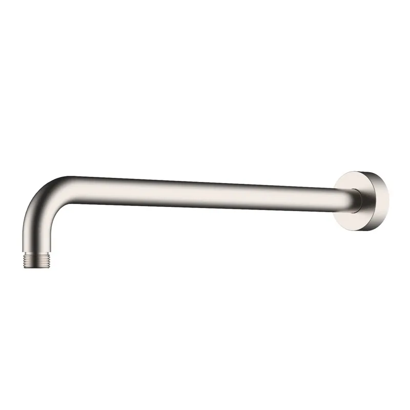 Mueller Round douchearm wandbevestiging 45cm geborsteld staal Handgemaakt