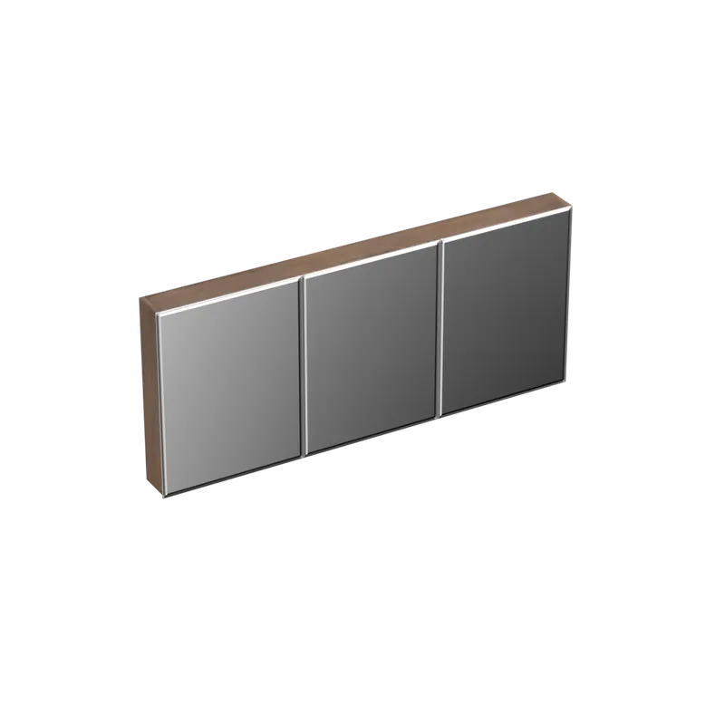 Betrouwbaar Forzalaqua Uni spiegelkast 160x70cm met 3 deuren havanna