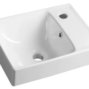 Direct Beschikbaar Sapho Nuali keramieke wastafel 40x30cm wit