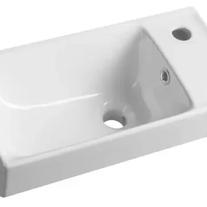Sapho Nuali keramieke wastafel 50x25cm wit Goedkoop