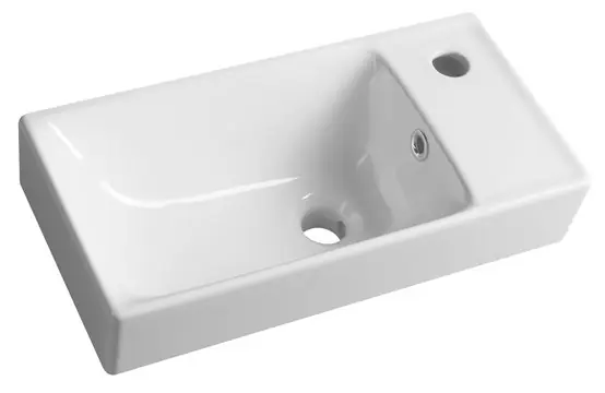 Sapho Nuali keramieke wastafel 50x25cm wit Goedkoop