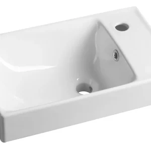 Sapho Nuali keramieke wastafel 50x30cm wit Snelle Levering