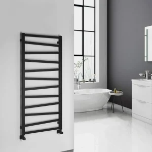 Gereduceerde Prijs Sapho Zig badkamerradiator 60x133cm mat zwart