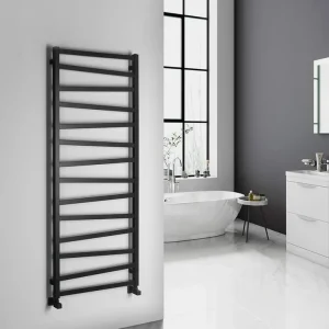 Populair Sapho Zig badkamerradiator 60x157cm mat zwart