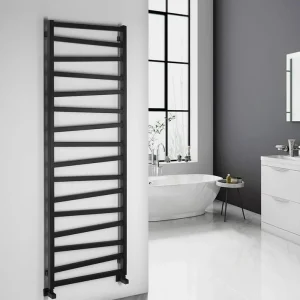 Sapho Zig badkamerradiator 60x181cm mat zwart Gereduceerde Prijs