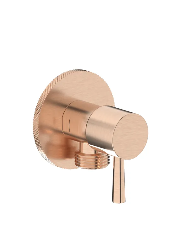 Plieger Roma hoekstopkraan 1/2" geborsteld rose goud Bestel Nu