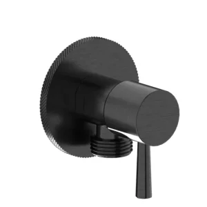 Uitverkoop Plieger Roma hoekstopkraan 1/2" zwart chroom