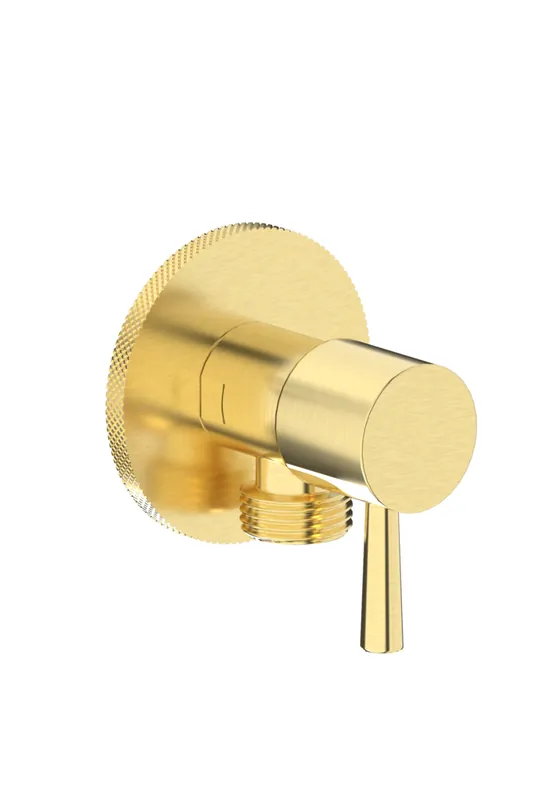 Plieger Roma hoekstopkraan 1/2" geborsteld goud Authentiek