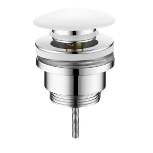 Sapho afvoerplug click waste 5/4" keramische plug wit Professioneel